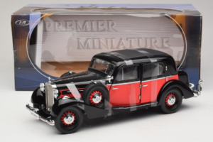 Maybach SW35 Hardtop Zwart Rood Premier Miniature 1:18 PM-38208 Metaal — afbeelding 6 van 6