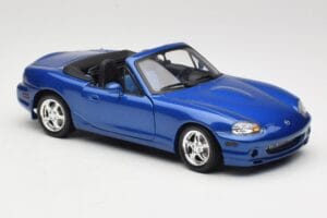 Mazda MX-5 NA 10th Anniversary Blue Metallic Gate 1:18 01071 Metaal — afbeelding 6 van 8
