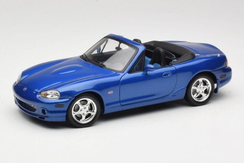 Mazda MX-5 NA 10th Anniversary Blue Metallic Gate 1:18 01071 Metaal