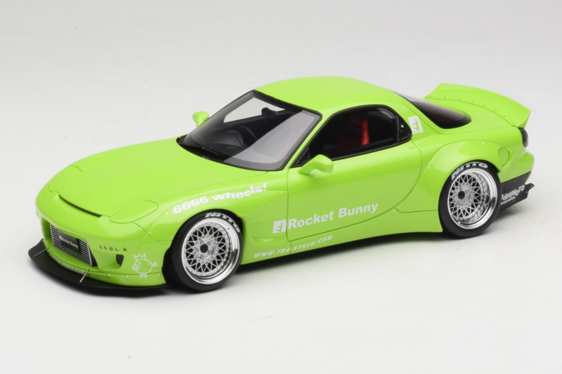 Mazda RX-7 FD Rocket Bunny Pearl Green Otto 1:18 OT1155 Hars