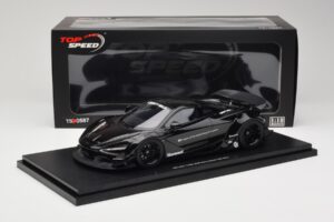 McLaren 720S Liberty Walk Zwart TopSpeed 1:18 TS0587 Hars — afbeelding 6 van 6