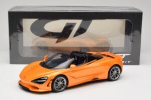 McLaren 750S Spider Papaya Orange GT Spirit 1:18 GT488 Hars — afbeelding 6 van 6