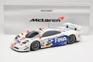 McLaren F1 GTR BMW Motorsport #42 J. Lehto / S. Soper / N. Piquet 24 Hours of Le Mans 1997 Minichamps 1:18 530133742 Metaal — afbeelding 8 van 8