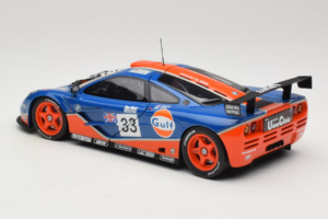 McLaren F1 GTR Gulf #33 R. Bellm / M. Weaver / J-J. Lehto 24 Hours of Le Mans 1996 UT Models 1:18 530161833 Metaal — afbeelding 7 van 8