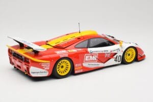 McLaren F1 GTR Gulf Team Davidoff #40 D. O'Rourke / G. Sugden / J. Auberlein 24 Hours of Le Mans 1998 Minichamps 1:18 5301338 — afbeelding 3 van 8