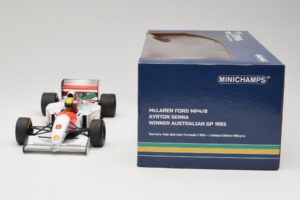 McLaren MP4/8 Ford #8 A. Senna Winner Australian GP 1993 Minichamps 1:18 540933838 Metaal — afbeelding 7 van 7