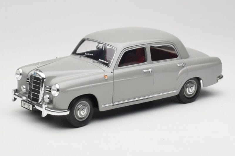 Mercedes 180 W120 Ponton Graphite Grey Revell 1:18 08974 Metaal