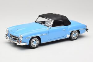 Mercedes 190 SL W121 Lichtblauw Norev 1:18 183400 Metaal