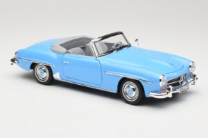 Mercedes 190 SL W121 Lichtblauw Norev 1:18 183400 Metaal — afbeelding 6 van 8
