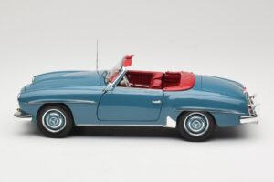 Mercedes 190 SL W121 Blauw Minichamps 1:18 103037033 Metaal — afbeelding 4 van 8