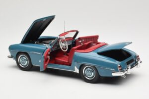 Mercedes 190 SL W121 Blauw Minichamps 1:18 103037033 Metaal — afbeelding 5 van 8