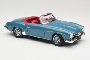 Mercedes 190 SL W121 Blauw Minichamps 1:18 103037033 Metaal — afbeelding 6 van 8