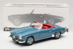 Mercedes 190 SL W121 Blauw Minichamps 1:18 103037033 Metaal — afbeelding 8 van 8