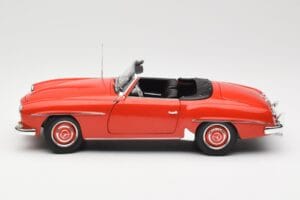 Mercedes 190 SL W121 Guards Red Minichamps 1:18 100037032 Metaal — afbeelding 4 van 8