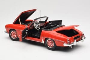 Mercedes 190 SL W121 Guards Red Minichamps 1:18 100037032 Metaal — afbeelding 5 van 8