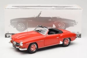 Mercedes 190 SL W121 Guards Red Minichamps 1:18 100037032 Metaal — afbeelding 8 van 8