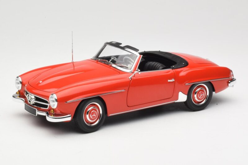 Mercedes 190 SL W121 Guards Red Minichamps 1:18 100037032 Metaal