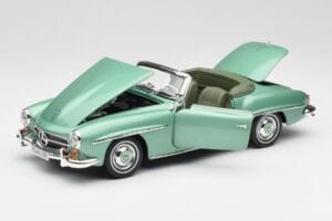 Mercedes 190 SL W121 Lichtgroen Metallic Norev 1:18 183401 Metaal — afbeelding 2 van 9