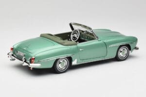 Mercedes 190 SL W121 Lichtgroen Metallic Norev 1:18 183401 Metaal — afbeelding 4 van 9
