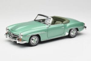 Mercedes 190 SL W121 Lichtgroen Metallic Norev 1:18 183401 Metaal