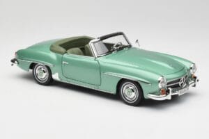 Mercedes 190 SL W121 Lichtgroen Metallic Norev 1:18 183401 Metaal — afbeelding 7 van 9