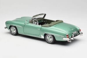 Mercedes 190 SL W121 Lichtgroen Metallic Norev 1:18 183401 Metaal — afbeelding 8 van 9