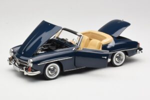 Mercedes 190 SL W121 Middle Blue Norev 1:18 183403 Metaal — afbeelding 2 van 8