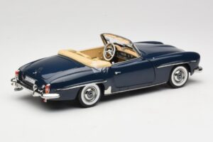 Mercedes 190 SL W121 Middle Blue Norev 1:18 183403 Metaal — afbeelding 3 van 8