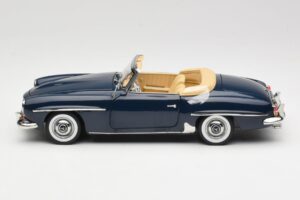 Mercedes 190 SL W121 Middle Blue Norev 1:18 183403 Metaal — afbeelding 4 van 8