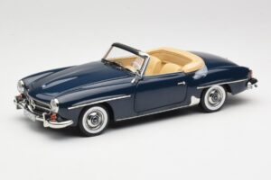 Mercedes 190 SL W121 Middle Blue Norev 1:18 183403 Metaal