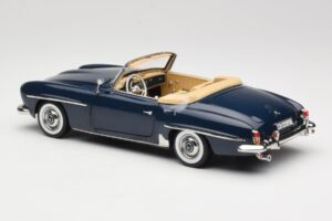 Mercedes 190 SL W121 Middle Blue Norev 1:18 183403 Metaal — afbeelding 7 van 8