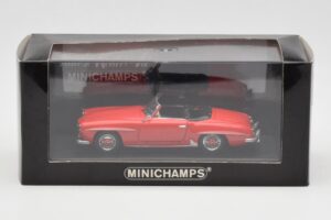 Mercedes 190 SL W121 Rood Minichamps 1:43 940033131 Metaal — afbeelding 4 van 4