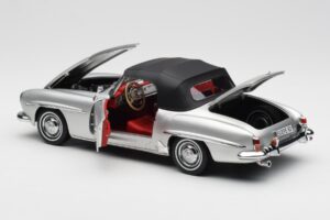 Mercedes 190 SL W121 Zilver Norev 1:18 B660640604 Metaal — afbeelding 5 van 8