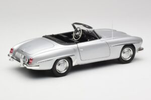 Mercedes 190 SL W121 Zilver Grijs Minichamps 1:18 100037031 Metaal — afbeelding 3 van 8
