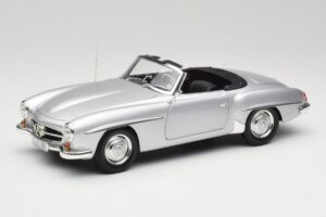 Mercedes 190 SL W121 Zilver Grijs Minichamps 1:18 100037031 Metaal