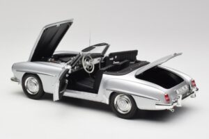 Mercedes 190 SL W121 Zilver Grijs Minichamps 1:18 100037031 Metaal — afbeelding 5 van 8