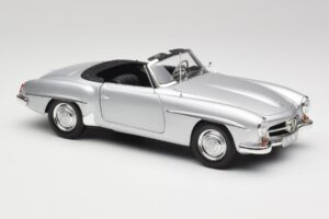 Mercedes 190 SL W121 Zilver Grijs Minichamps 1:18 100037031 Metaal — afbeelding 6 van 8