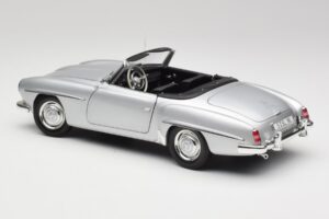 Mercedes 190 SL W121 Zilver Grijs Minichamps 1:18 100037031 Metaal — afbeelding 7 van 8