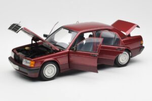 Mercedes 190E W201 2.0 Rood Dealer Edition AUTOart 1:18 B66040383 Metaal — afbeelding 2 van 8
