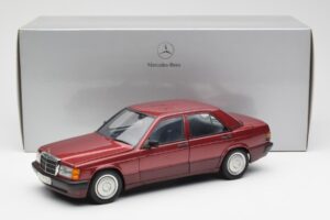 Mercedes 190E W201 2.0 Rood Dealer Edition AUTOart 1:18 B66040383 Metaal — afbeelding 8 van 8