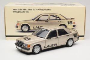 Mercedes 190E 2.3-16 W201 #1 N. Lauda Race of Champions Nurburgring 1984 AUTOart 1:18 88431 Metaal — afbeelding 8 van 8