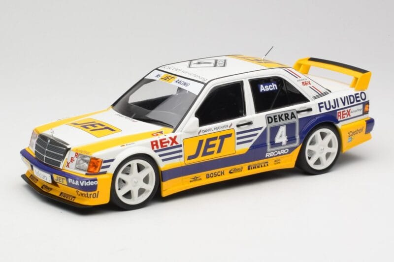 Mercedes 190E 2.5-16 EVO 1 W201 Team MS-Jet #4 R. Asch DTM 1989 Minichamps 1:18 155893604 Metaal