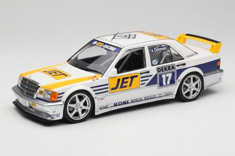 Mercedes 190E 2.5-16 EVO I W201 #17 Team MS-Jet J. van Ommen DTM 1990 Minichamps 1:18 155903617 Metaal