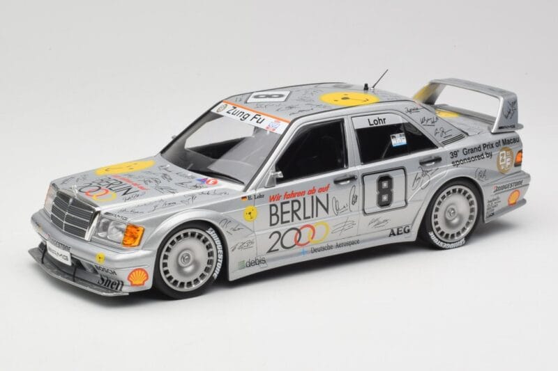 Mercedes 190E 2.5-16 EVO II W201 #8 Zung Fu E. Lohr Guia Race Macau 1992 Minichamps 1:18 155923608 Metaal