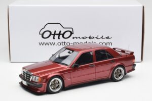 Mercedes 190E 2.5-16 W201 RAUH-Welt Republik Rood Otto 1:18 OT1083 Hars — afbeelding 6 van 6