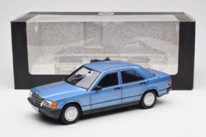 Mercedes 190E W201 Diamond Blauw Dealer Editie Norev 1:18 B66040661 Metaal — afbeelding 8 van 8