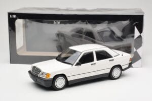 Mercedes 190E W201 Wit Minichamps 1:18 155037002 Metaal — afbeelding 6 van 6