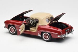Mercedes 190SL W198 Rood AUTOart 1:18 76116 Metaal — afbeelding 5 van 8