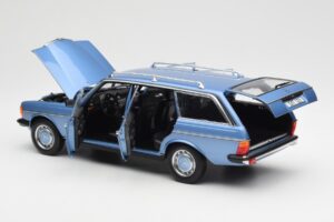 Mercedes 200 S123 T-Model Diamond Blauw Dealer Editie Norev 1:18 B66040671 Metaal — afbeelding 5 van 8