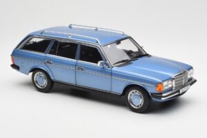 Mercedes 200 S123 T-Model Diamond Blauw Dealer Editie Norev 1:18 B66040671 Metaal — afbeelding 6 van 8